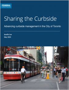 Cover of Sharing the curbside wth tram, bike and pedestrians in Toronto