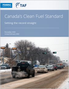 Cover to Clean Fuel Standard: setting the record straight with vehicles on snowy Canadian street