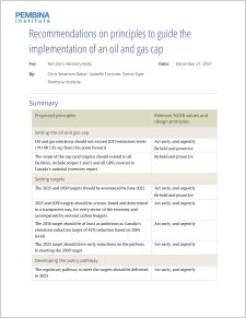 Cover principles to guide oil and gas cap