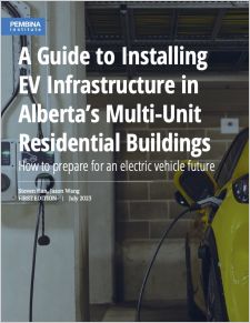 Cover to Installing EV Infrastructure with electric vehicle charger and car