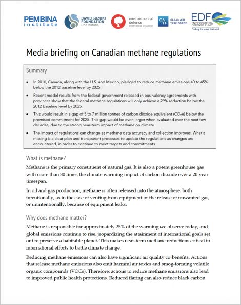 First page of methane joint letter