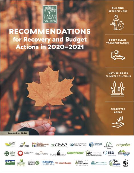 Cover of Green Budget Coalition recommendations