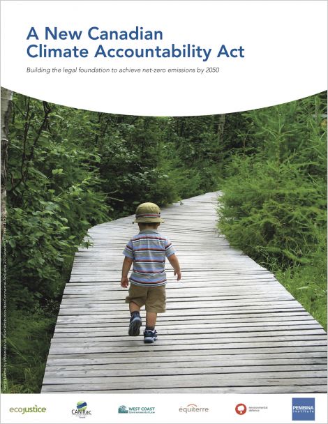 A New Canadian Climate Accountability Act report cover
