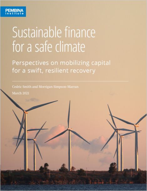 Cover of Sustainable finance for a safe climate