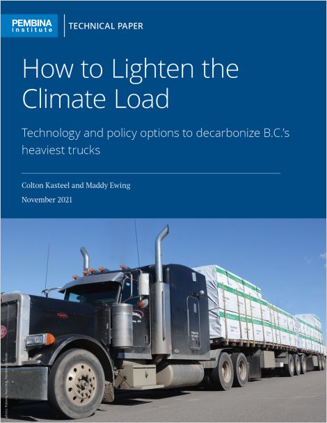 Cover - how to lighten climate load showing heavy-duty semi-truck hauling lumber