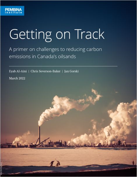 Cover of Getting on Track with Oilsands plant at sunset