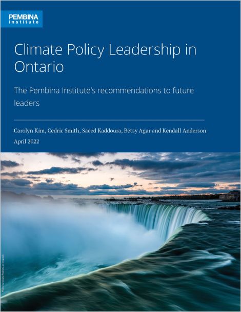 Cover of Climate Policy Leadership in Ontario with Niagara Falls