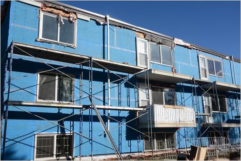 Deep retrofits like this low-rise building development need additional support from the government to increase demand, according to the Pembina Institute (Courtesy Roberta Franchuk, Pembina Institute)