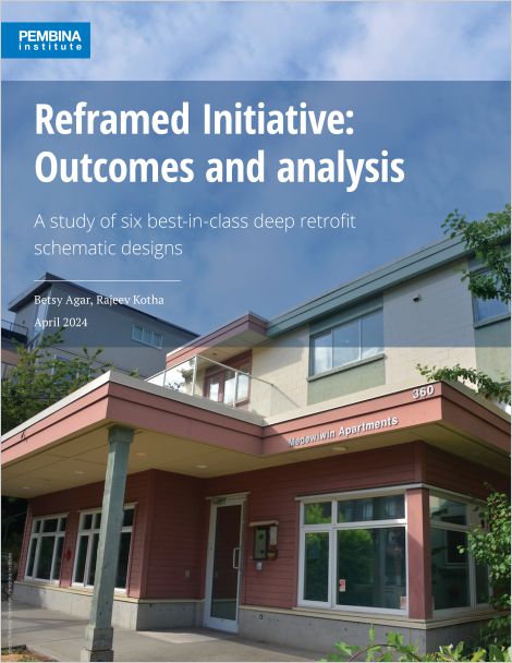 Cover of Reframed report showing front of Medewiwin Apartments 
