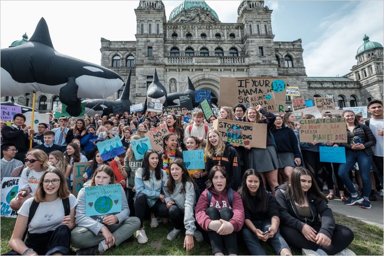 Victoria students strike for action on climate change