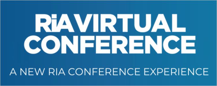 RIA virtual conference banner blue