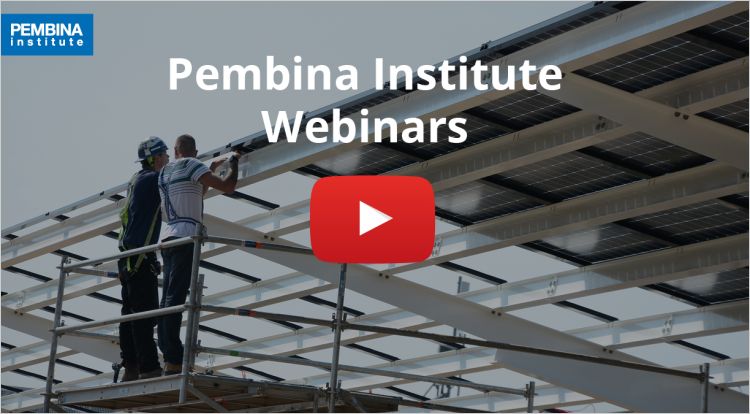 Pembina Institute webinars