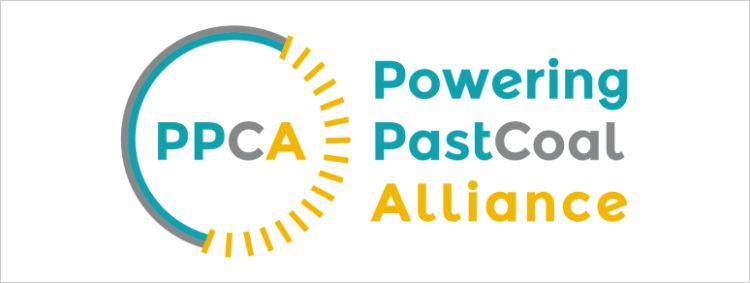 Banner for Powering Past Coal Alliance event with PPCA logo