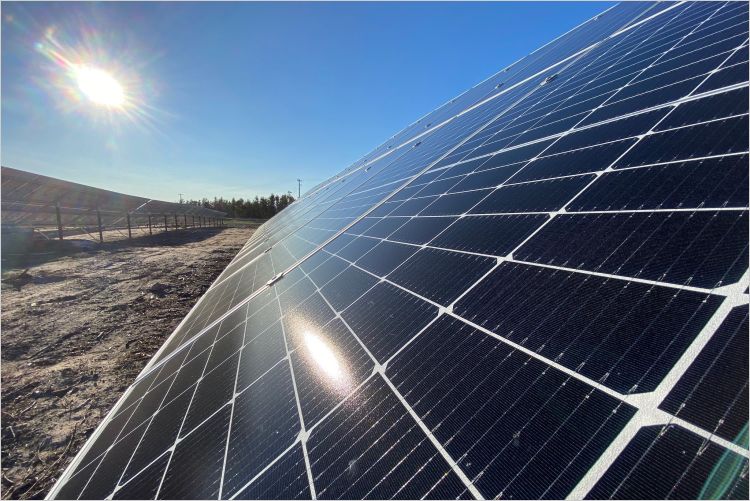 Solar energy system in Fort Chipewyan, Alberta