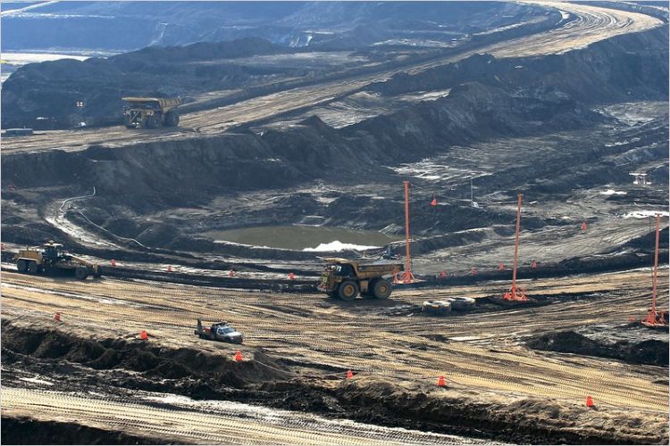 An oilsands mine in Alberta