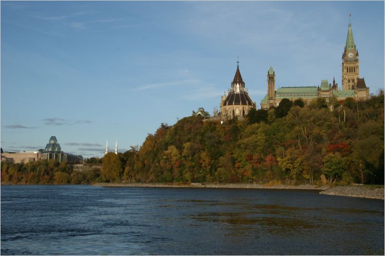 Parliament Hill from across the river