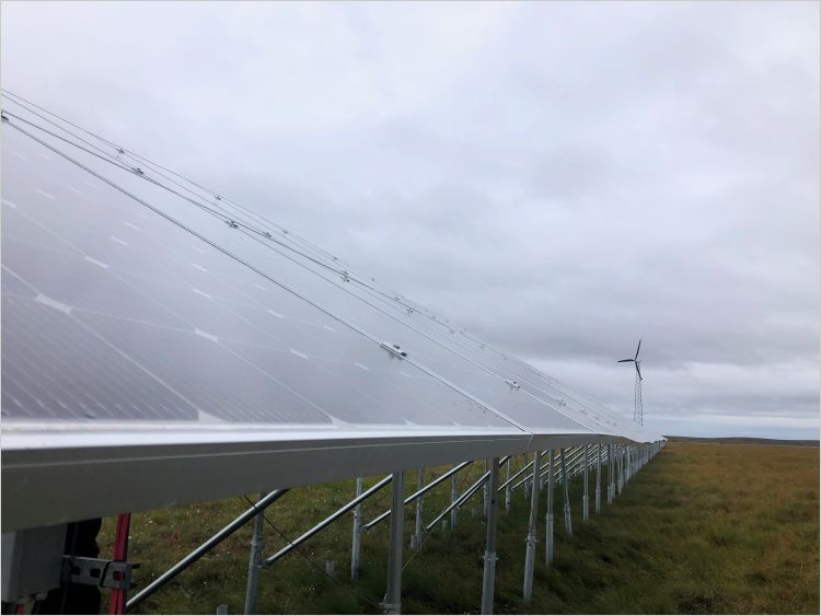 Solar panels in Kotzebue, Alaska 