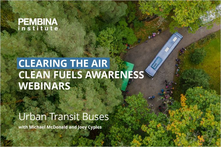 Clean Fuels Awareness Webinar Series: Urban Transit Buses - aerial view of bus