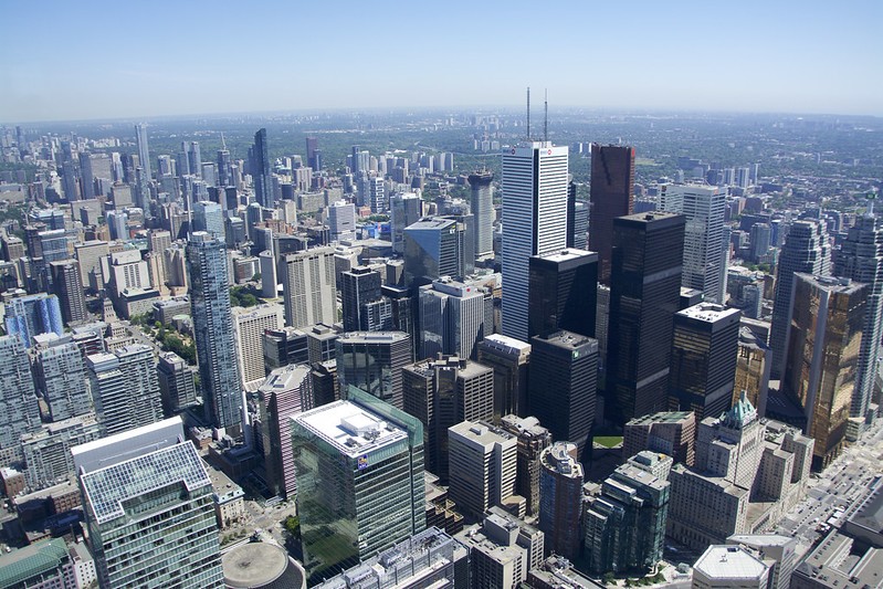 Toronto downtown from CN tower