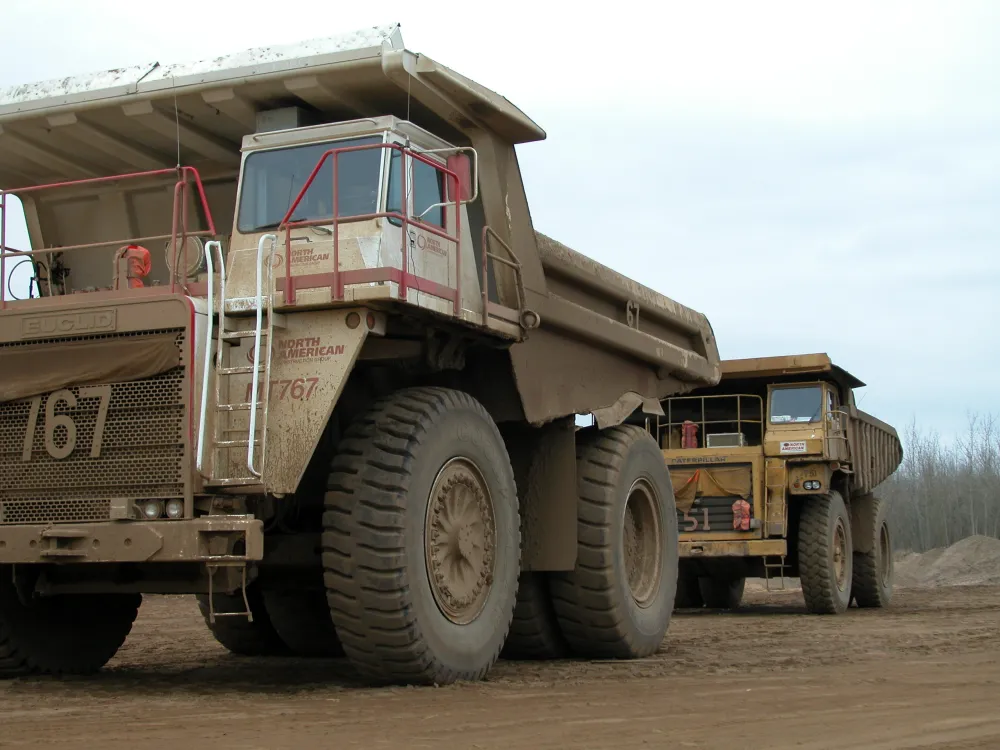 Oilsands mining trucks