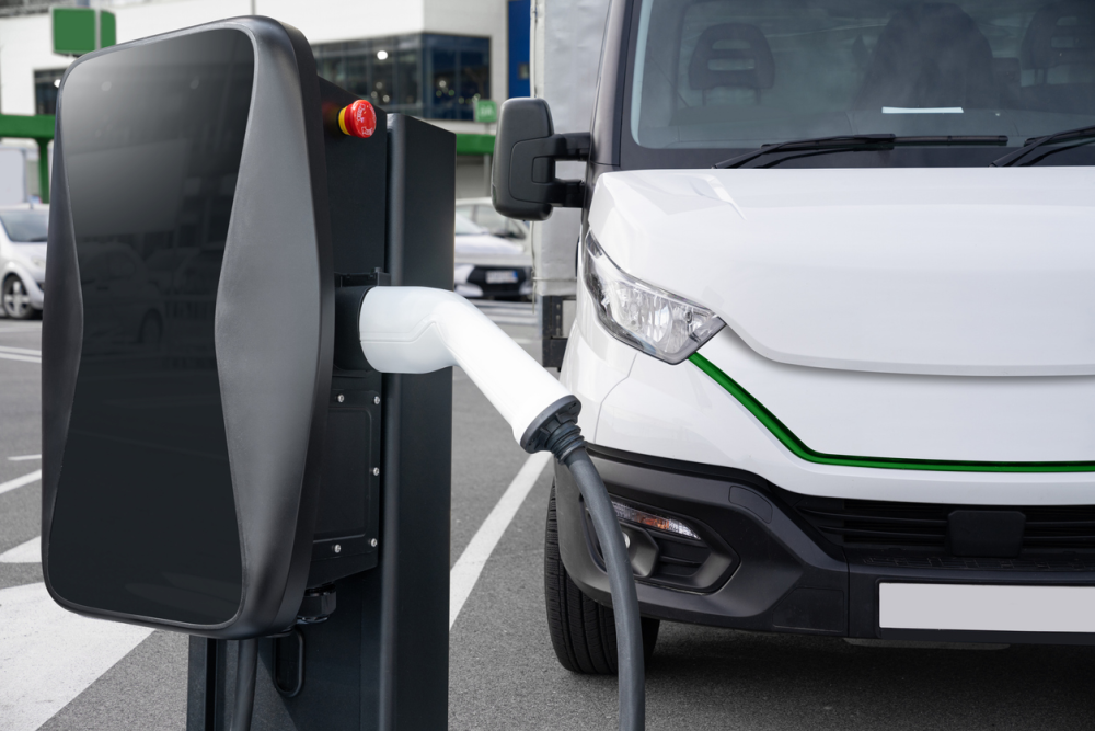 Charging an electric truck