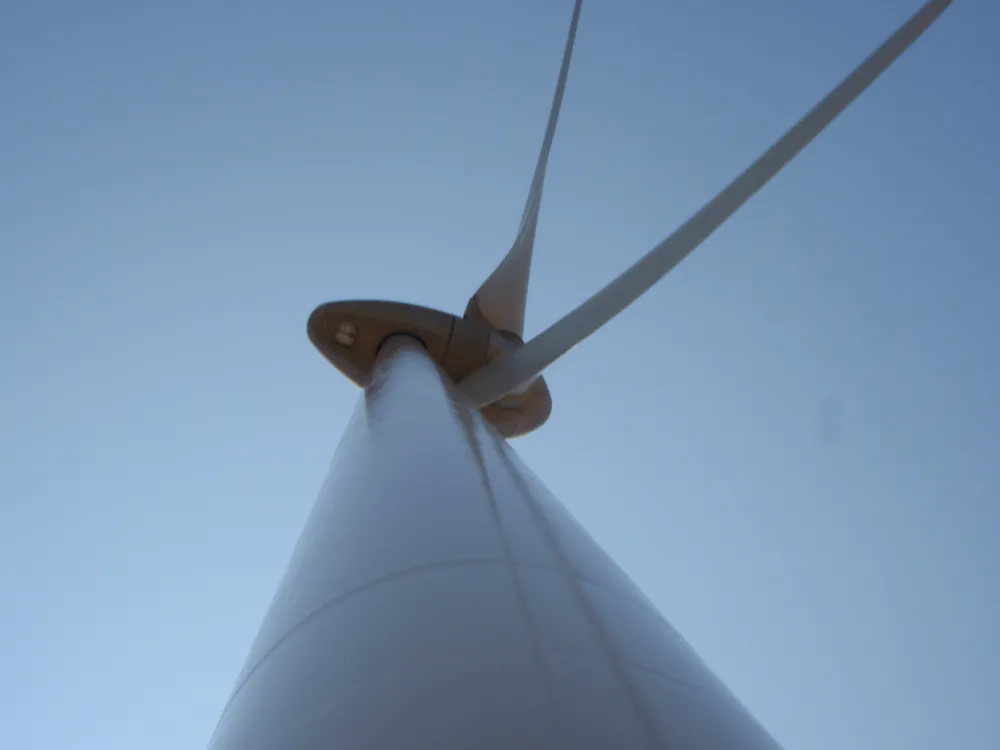 Wind turbine close-up