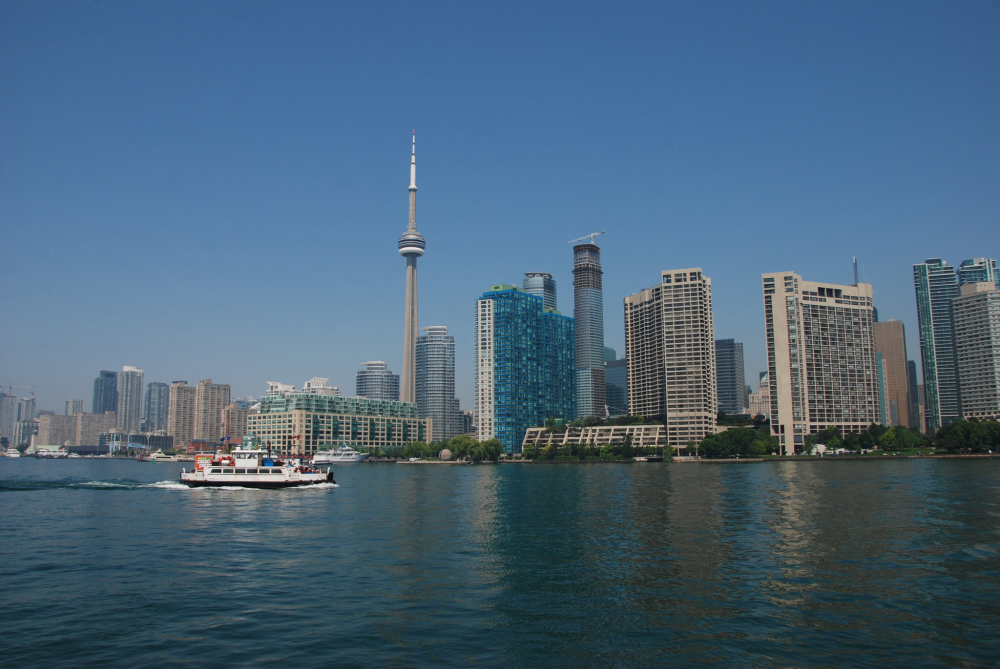 Toronto skyline from harbour