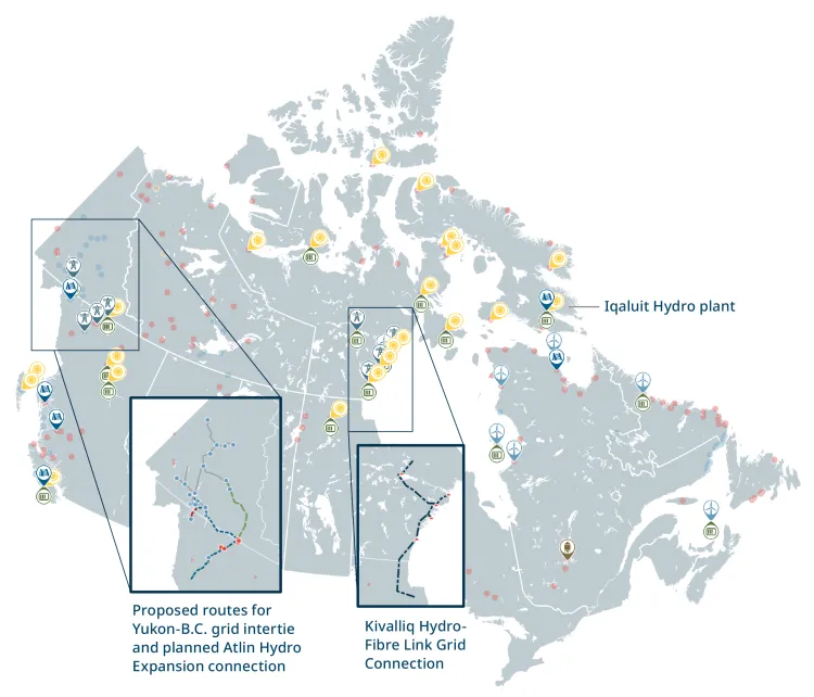 Planned diesel reducing/renewable energy projects for remote communities