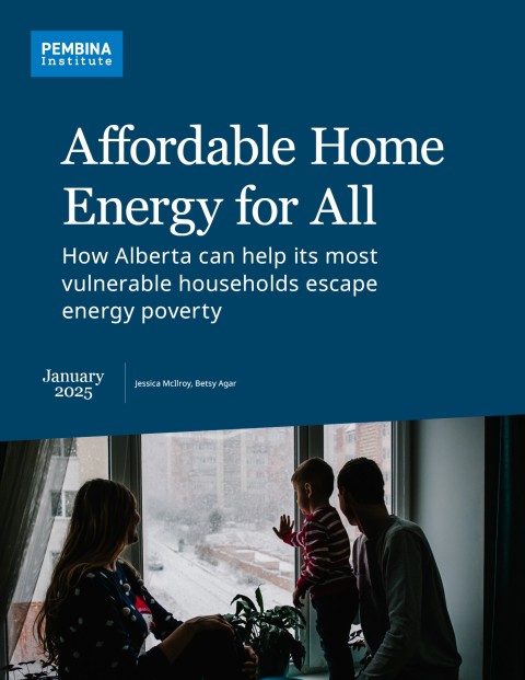 Cover of Affordable Home Energy with family indoors in the winter