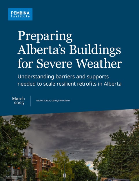 Preparing Alberta's buildings report cover
