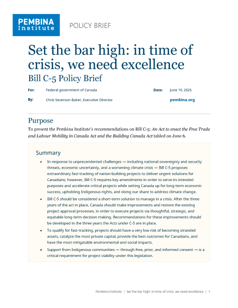 Bill C-5 Policy Brief