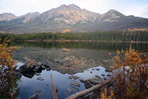 Pyramid Mountain in Jasper National Park - Pembina