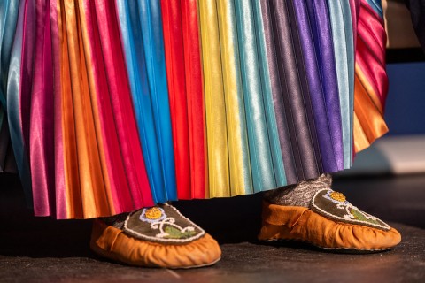 Traditional dress and shoes