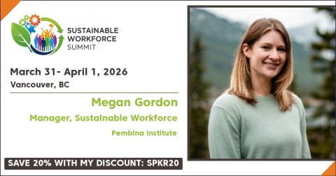 Event card with Megan Gordon, panel date and time, and discount code