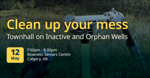 Our townhall on inactive and orphan wells takes place on May 12