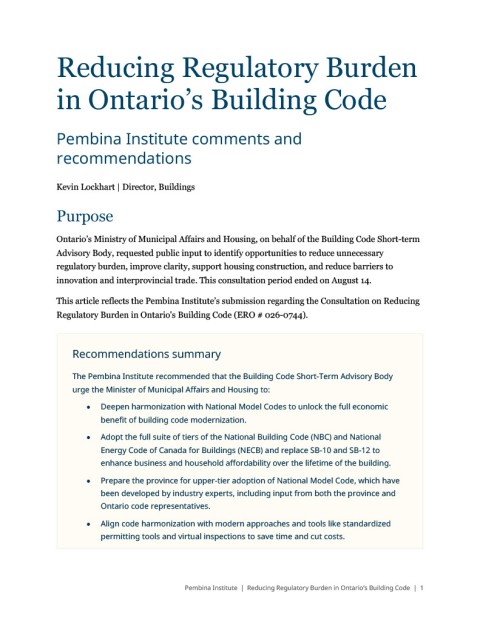 Building code comment document cover