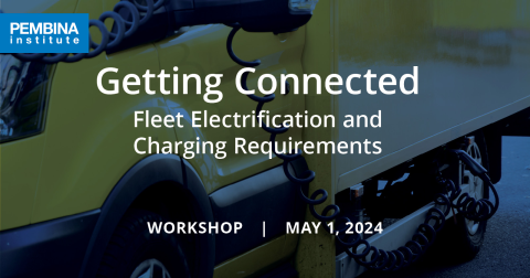 Getting Connected workshop banner with electric freight truck