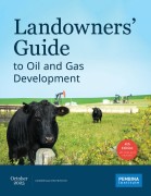 Cover of the Landowners' Guide featuring oil wells and livestock