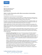 The first page of the letter