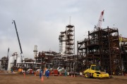 Workers at the Shell Scotford facility