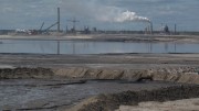 Oilsands with refinery plume