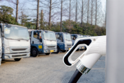 Electric truck charging station