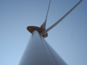 Wind turbine close-up